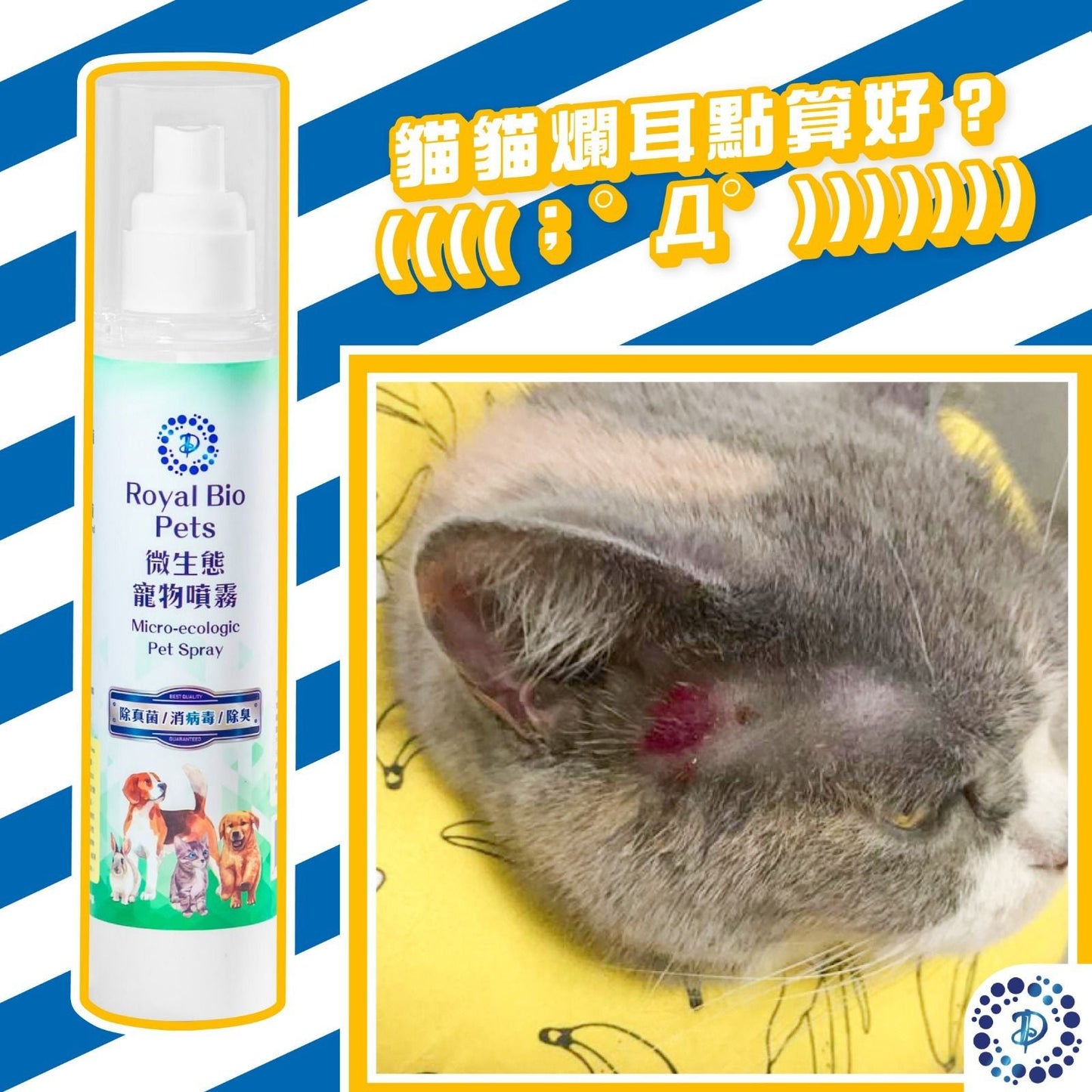 Royal Bio Pets 微生態殺菌除臭寵物清潔噴霧 125ml